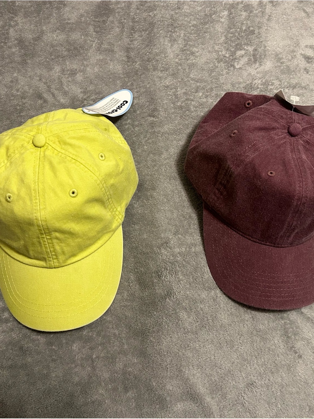 Adams Neon Lime Baseball Cap  and Comfort Colors Cotton Hat